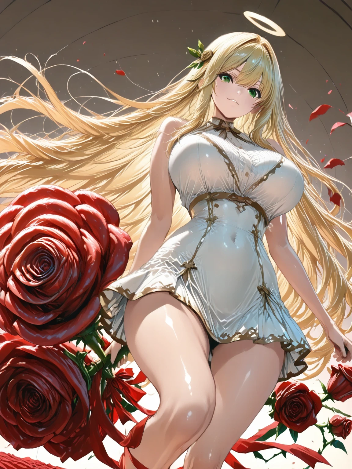 High resolution, 8K, Detailed face, Grab her breasts, Show off your breasts, fairy tail lucy heartfilia, ((Dark brown eyes)), ((Completely naked)),Detailed pussy,spa, ((Large Breasts)), Slim and thin, Her body is in equal proportion to her breasts)), Front view, Four fingers and a thumb, ((2 hands blonde hair, beautiful, Staring at the audience, Blushing,Disgust