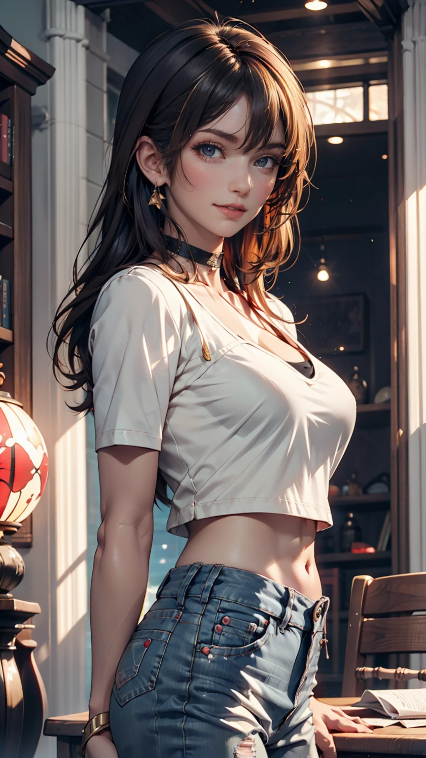 Space Shuttle in a Rusty Field, Landscape Village, Standing person々, Realistic, Simon Starenhug Style、24-year-old female、Wear work overalls((Open front to accentuate cleavage))、Work hat、Chignon、Moderately sized breasts、Gloves、Cowboy Shot、Work shoes、Nipple exposure、Nipple erection