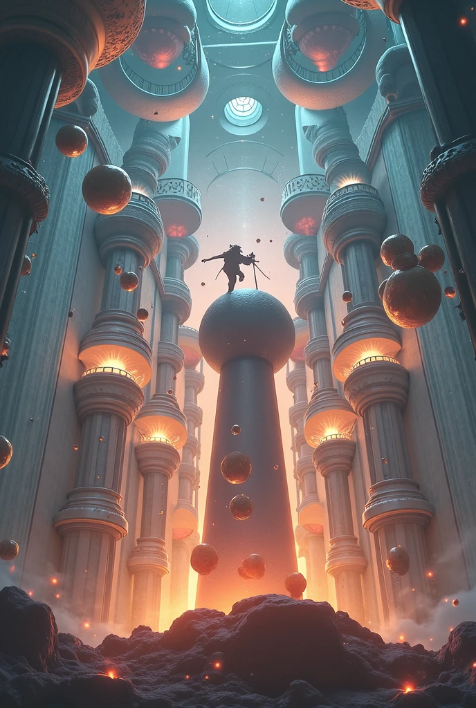 A futuristic embryonic capsule with (demons and angels inside),oils,realista,HDR,Altas Resoluciones,Ultra detallado,profesional,Studio lighting,physically based representation,vivid colors,Retratos,foco nítido,paleta colorida,soft warm lighting.nsfw. swimming trunks,ropa ajustada,poca ropa,sexy,pose sujerente