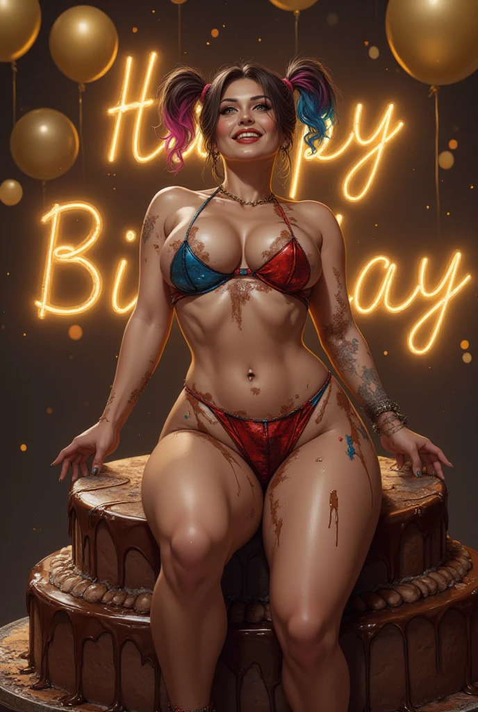 ((1 mature mother )),Delicate details on the lips,a milf,artstationh trend,intricate face details,curvy physique,(thick body),vibrant,4k,12k resolution,seductive, mom boy seductive ippo makanaochi, (sequined Chinese cheongsam, slim body, slim leggs, long leggs,, look at viewer: 1.2), ((shy expression, open lips, big and full breasts :1.4)), (( , happy birthday decoration, happy birthday party:1.4))