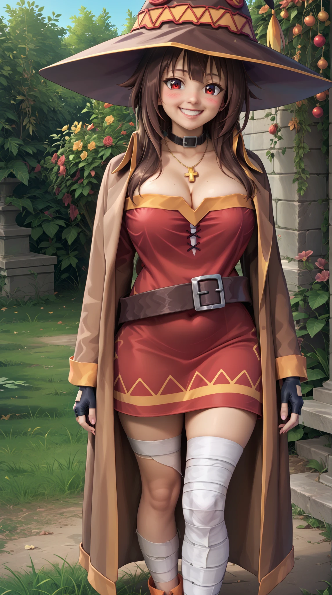 La mujer, Стиль Assassin's Creed, ropa corta, poca ropa, botas hasta la rodilla, Pulseras en las piernas, Ciudad medieval al fondo, Renacimiento, muy detallado, Realistic long-term photography. 4k, pelo largo, brown hair, By the chestnut, labios rojos,big breasts, pechos grandes, breasts, Chica con traje de Assassin's Creed Altair con capucha, hood, Assassin symbol's Creed en la cintura, sexy,red lips, brown eyes,