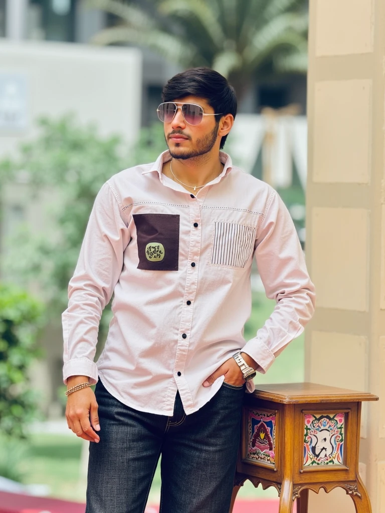 Indian serwani pink color and back ground change face realistic