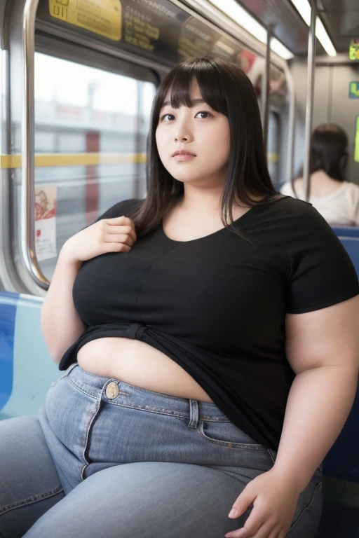 1woman,(masterpiece:1.8),photo-realistic,16k,(beautiful 40s japanese plump lady:1.3),(frilled blouse:1.4),belt,(denim pants:1.4),pumps,(whimpering:1.6),(panicking:1.6),(crying:1.7),(handing on wetting crotch with both hands:1.2),(on the bus,sitting:1.4),crowd,(wetting:1.3),(dripping pee:1.3),long hair,straight hair,black eyes,MILF,curvy,(huge breasts:1.2), makeup,lipstick,eyeliner,mascara,eyeshadow
