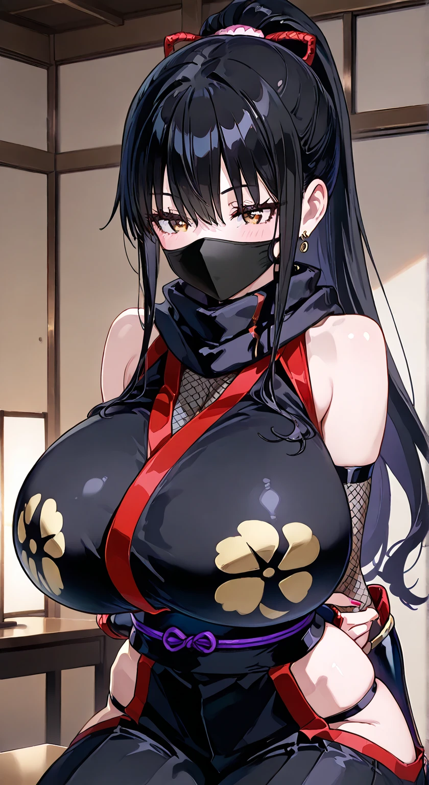 1 girls, (detailed red eyes, lange wimpern, detailed beautiful face:1.1), 4k quality, twintails, Haare Seiten nach oben, (Long black hair:1.4), (arms behind back:1.3), (big breasts:1.5), Red rope, (blushing:1.3), erina nakiri, long hair, hair between eyes, (black skirt, red crop top with a big cutout, 17 years old:1.4), (bondage:1.3), erhobene Augenbrauen, pralle Brüste, OTN, Gag, gagged, (sitting in water:1.5), wet, (near a Public beach with many people:1.5), Ankles and knees together, Ankles and knees bound together with rope