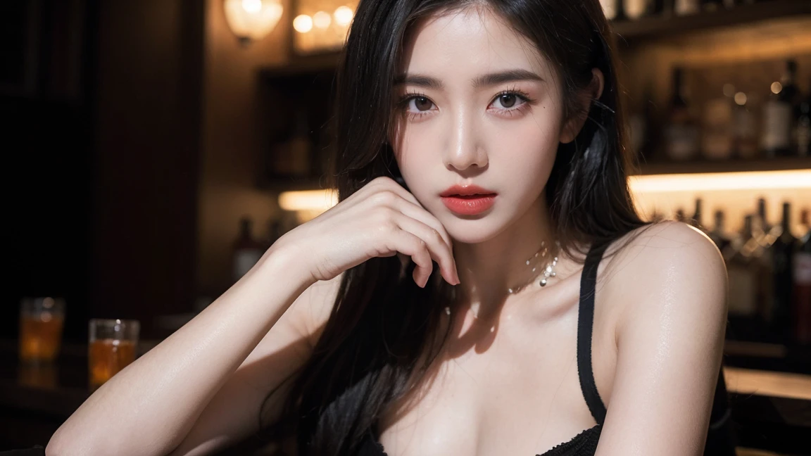 facing at camera,face to the viewer,standing on your feet,High picture quality,Works of masters,Kizi,Black hair,Long hair shawl,Long hair flowing over the shoulders,cropped shoulders,鎖骨,exquisite face,Hydrated red lips,white dresses,鎖骨,facing at camera,Single photo,Hosiery,A sad expression,Bust,Real Persono,(the sea,sandbeach),CG rendering,16k,Lie down in bed,Place your hands behind your head,looks into camera,The night view was beautifud parting,hyper HD,The details were perfect,The picture is real,Extreme picture quality,Highest accuracy,8K resolution,Shades of darkness,8K, Yes ,Ultra HD,8K