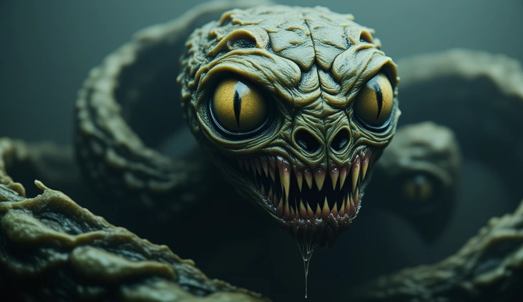 ((best quality)), ((masterpiece)), (detailed),  
 (monster green eye) (very scare) constantly shifting form as if it didn’t fully belong to this world.