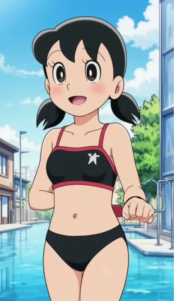 masterpiece, best quality, solo, 1girl, outdoor,
<lora:mikiV1:0.8>miki , long hair, swimsuit, smile,