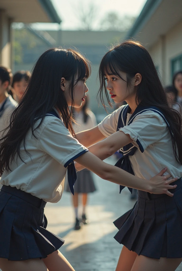 Fierce fight between junior high school girls