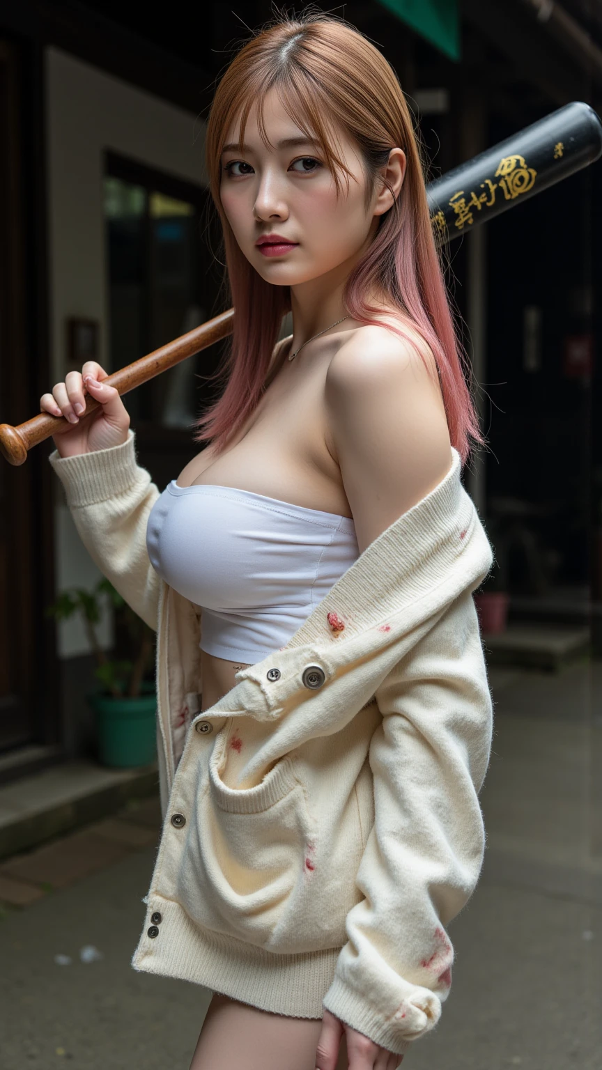 1girl, in a garden, BREAK (pink theme:1.5), (wear a long sleeve (pink hoodie with zip-up) over a [[black innerwear]]:1.4), (zip-up:1.5), ((emphasize cleavage, collarbone):1.2), (tight (pink leggings:1.2):1.4),
BREAK (holding a (plastic broom with a long and straight handle):1.4), (pumps:1.2), appealing cleavage,( beautiful tattoo:1.2), overhead view, beautiful detailed eyes, beautiful detailed lips, extremely detailed eyes and face, long eyelashes, greenery around, blooming flowers, bright sunlight, shady trees, outdoor setting, feminine charm, detailed texture, snug fit, fashionable, soft fabric, radiant skin, (best quality,4k,8k,highres,masterpiece:1.2), ultra-detailed, (realistic,photorealistic,photo-realistic:1.37), elise,
