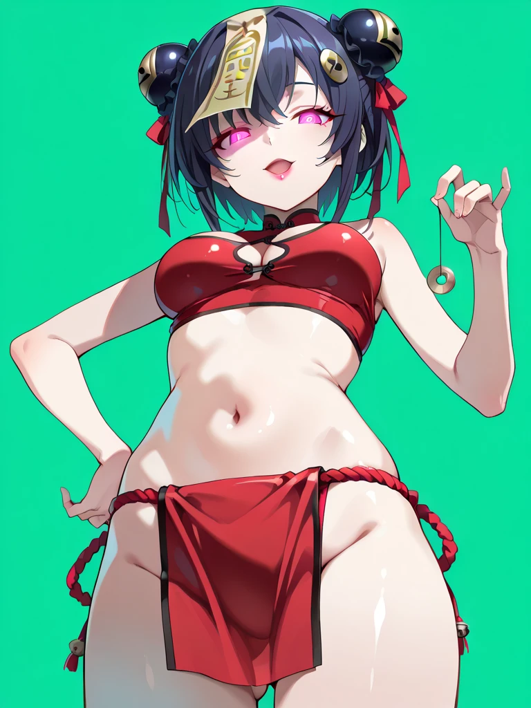 One girl, alone,  View your viewers, araragikaren,Long Hair, Medium chest, Ahoge, Side Ponytail, Asymmetrical Hair, egg hair ornament, Micro Bikini　Spread your legs　Almost 　Ahegao　Inviting ejacuh　Squirting
