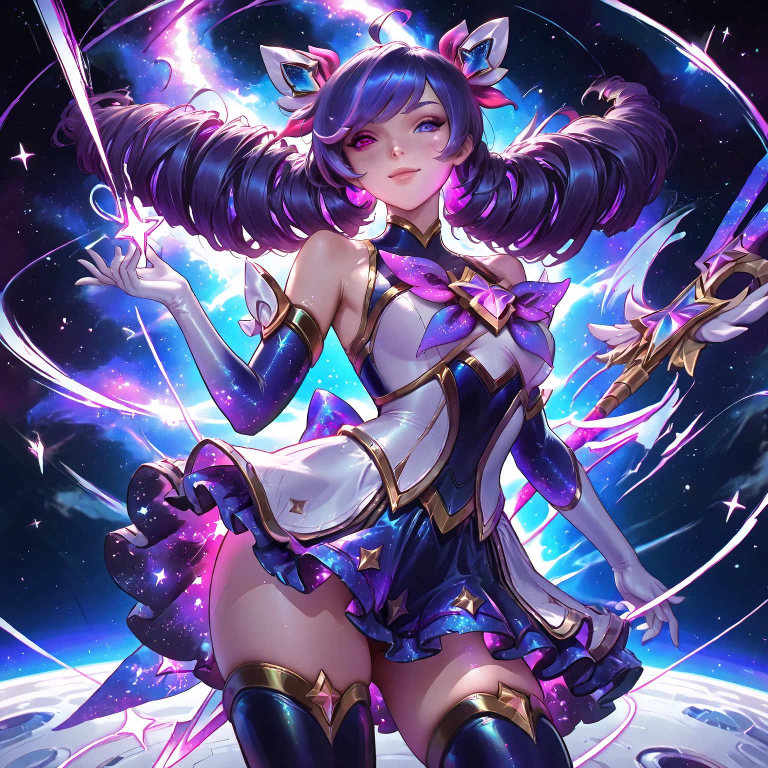 Anime girl standing in front of full moon,Wearing a pink dress and cat ears, ahri, portrait of ahri, seraphine ahri kda, Extremely detailed Artgerm, ahri from league of legend, IG model | Art germ, ! Dream art germ, Ross Tran 8 K, Art germ on ArtStation Pixiv