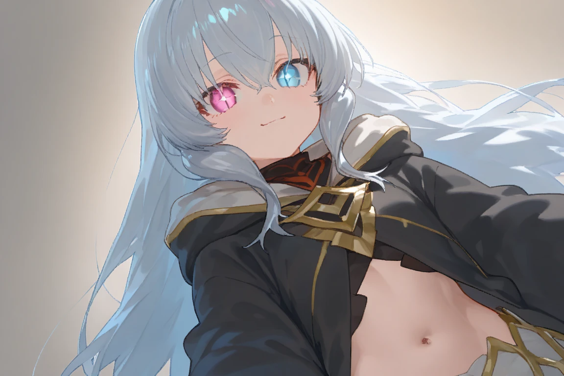white hair,disgust,looking down on viewer,steeping on man,full body,bikini
