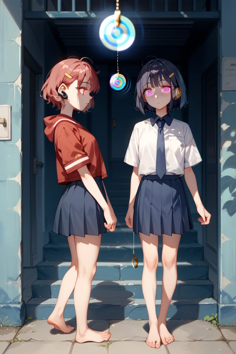 Mycotrose, Brown eyes,Brown Hair,short hair,Small breasts,Oversized black hoodie,Baseball hats,Shorts,boots,Both hands are in the pockets of the hoodie,Blowing bubble gum,Sitting on the stairs,night,moonlight,whole bodyがイラストに入るように,　　　　　　　　　　　　　　　　　 　　　break looking at viewer, whole body,　　　 　　　　　　break outdoors, Building district,　　　　　　　　　　　　　　　　　　break (masterpiece:1.2), Highest quality, High resolution, unity 8k wallpaper, (shape:0.8), (Beautiful and beautiful eyes:1.6), Highly detailed face, Perfect lighting, Highly detailed CG, (Perfect hands, Perfect Anatomy),