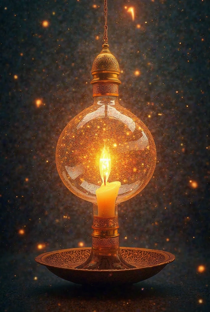 God is like a lit candle inside a multi-colored lantern, We all see it in a different color, but deep down, the candle remains the same"