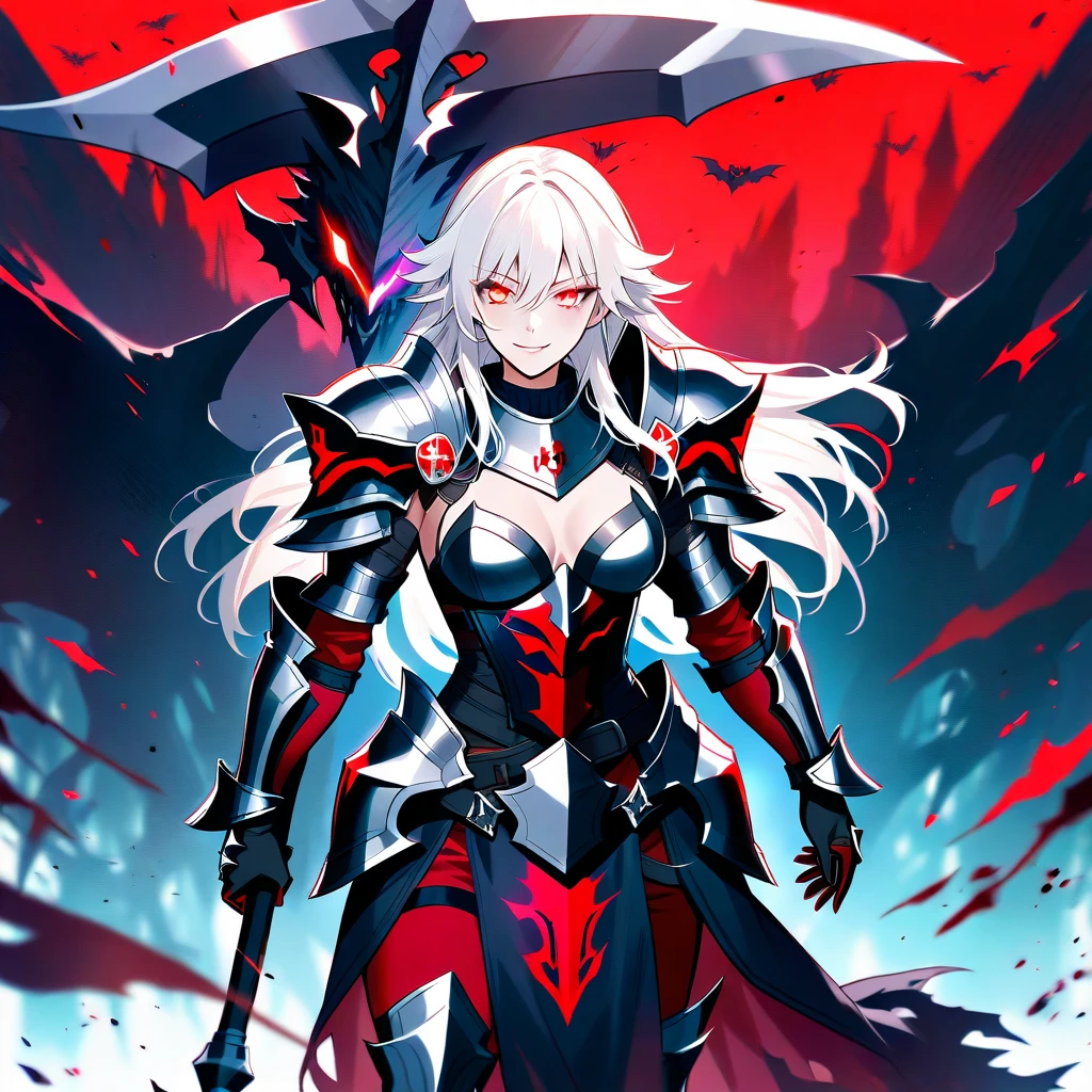 (detailed illustrations,Very detailed and precise drawing,Delicate drawn lines with tempo,Realistic texture expression),[color traced main line],(Fantasy World Battlefield Background [burning castle]),((ROBOT GIRL)(red knight[muscular][[METALFACE[lenticular iris]]])[WEAPON MACHINE[Princess Knight]]),[[corinthian helmet]][[scale]red dragon armor[embroidered cloak]],[red dragon pattern],[use a sword as a weapon],[[Mobile Weapon Gigant Size][science fiction mechanical]],((gorgeous shiny armor)),(intricate and beautiful decoration [Dense detail]),[transparency],(Precisely drawn face)[完璧な目のdetailed(Beautifully detailed iris)[eyes like jewels]],[long and beautiful eyelashes],[precisely drawn hair [美しく艷やかな髪のdetailed]],(完璧な手のdetailed [Beautiful fingers with no damage [beautiful nails]]),(perfect anatomy(perfectly balanced proportions))[[full body portrait]],[ideal color coordination(Accurate simulation of light and material interactions)],([Precision Detail](detailed,High definition)),[Visual art that tells a story].