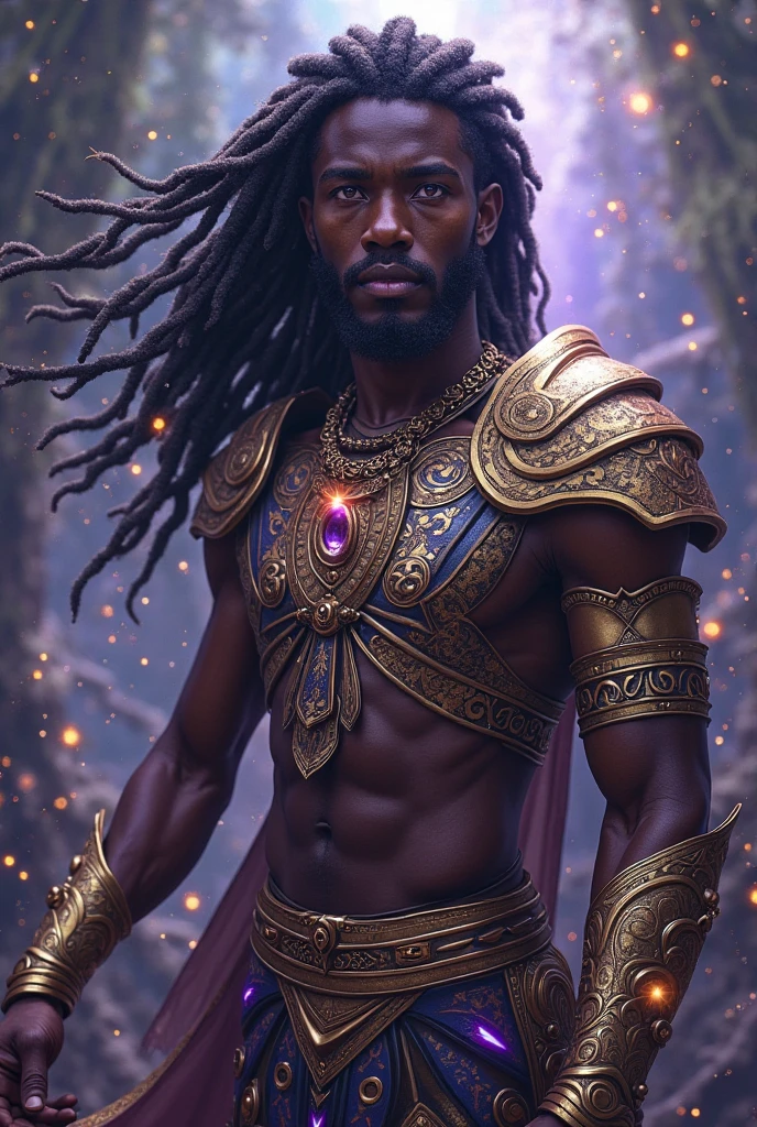 (8k,photorrealistic　RAW photograph　Maximum quality;1.4) (1 African boy) Super handsome king of the underworld　(lifelike face) 　(curly black hair,  hair combed to the side)　slenderbody　Muscular and macho　big pink eyes　Metallic green aristocratic suit　Rainbow decoration　Fangs peeking out of the mouth　Pointed claws　a seductive gaze　Beautiful expression　A hyper-realistic　(King of the Underworld)　appealing　(real looking skin)　super high resolution　high détail　Luxurious Dark Green Metallic Pants　Rainbow aura emanating from the body　effect　dark green metallic cover 
