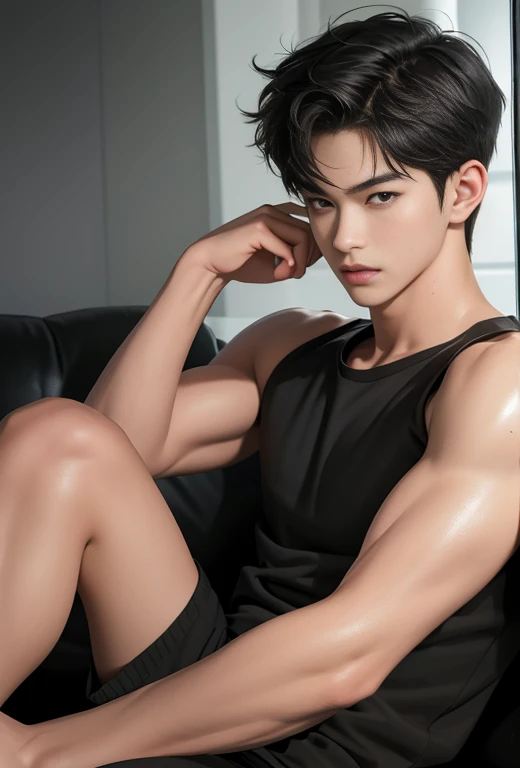 Best Picture Quality, tmasterpiece, 超高分辨率, (fidelity:1.4), photore, 1 Handsome short hair((((schoolboy)))), dimly lit, Raised sexy,whitestocking, Barefoot, Abs, cinematic ligh, tears, tear drop, ((mtu)),(torn laundry:1.5), (wetclothes:1.4),kneels on the ground,Bite your lower lip,exposed bare shoulders, Real rain, Wet hair,(((mtu))),toes,Stroke panties,Big bag,