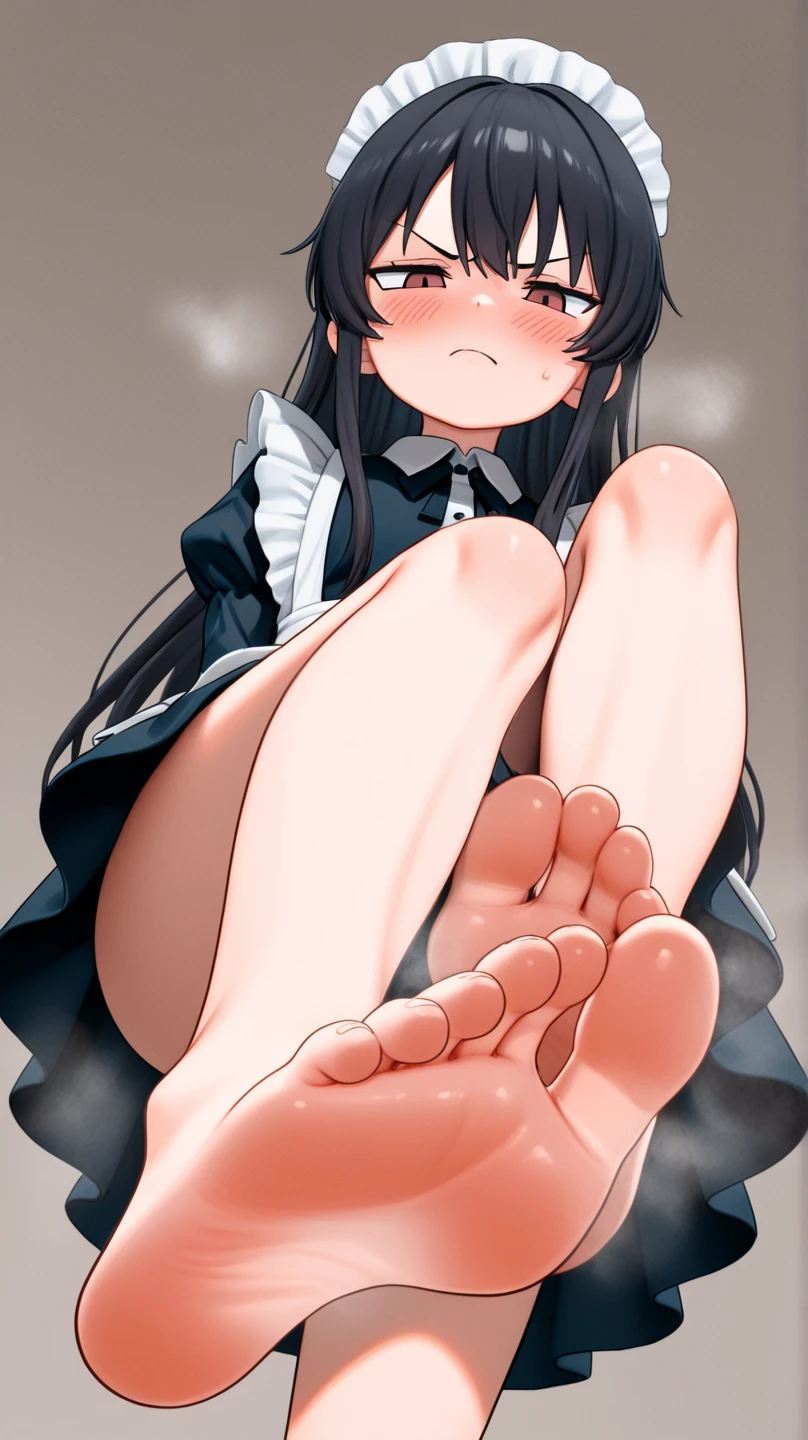 NSFW,One girl,(Maid clothes:1.3),(cropped:1.5),belly button,Micro Mini Skirt,Fishnet tights,Small breasts,(Perfect hands),(Perfect Anatomy),(masterpiece),(highest quality),Embarrassed,blush,Luxury Room,Office,Leg spread,(Ecstasy face:1.5),(orgasm:1.5),One man,(Having sex:1.5),(Sweat:1.5)