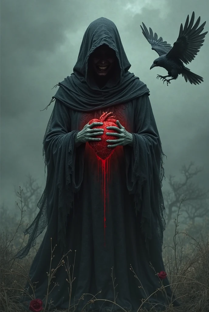 Do a painting inspired by the heart shaped box music video by nirvana