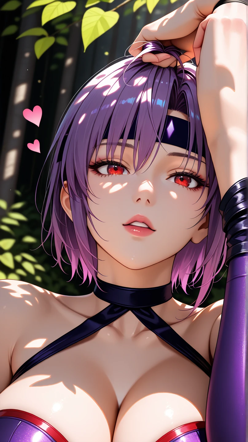 Cool women、sexy、Center of chest、Rize from Chainsaw Man、beauty、Yandere、、Face close-up、Kiss with your eyes closed、Chest tattoo、