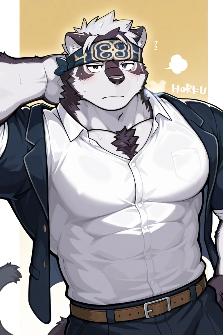Highest quality、Sexy baby gray wolf beastman、Shota、maleの子、male、Sweat、Embarrassing、Gay、School classroom、cute、Knee-high socks、frilled choker、Obscene language、Showing tongue、topless、Completely naked、Magazine cover style illustration、bow tie、salute、military cap、Get a tip、Minimum loincloth