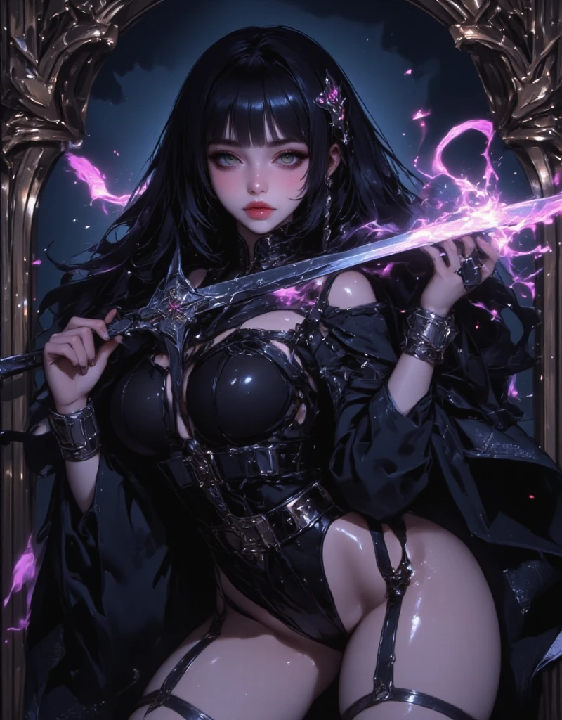強力なスーパーevil女がクローズアップでポーズをとる、a (((light skinned black girl))), light ebony skin, detailed skin, dressed like a sorceress, (((black pantyhose))), beautiful detailed eyes, beautiful detailed lips, extremely detailed eyes and face, long eyelashes, 1980s Womenblack人女性African VoodooZombiesHeavy Metal Bands1980s Women1980s GirlsBlack WomenBlack WomenAfrican VoodooZombiesHeavy Metal Bands ..., return, Undead Sensual African female punk rock star , Adult female (black人女性, black人女性, black人アフリカ人, blackい肌:1.1), Full body image, Portraiture, Beautiful Face, photograph, photographshoot, Curly Afro Hair, Golden Tattoos, lipstick, eyeliner, eye shadow, Beautiful Eyes,Turchin,Gustav Klimt, Very detailed, airbrush, Fascinating deep multi-colour,16K resolution, humidity, Complex, colorful,Prudent, mysterious,3D Rendering,Symmetrical face,Sensual, Iridescent, Shiny, Fantasy, guitar, Provocative, Rotten Flesh and Stitches, Monstrous, Horror, Scared, Kinda evil, Blood ghost, Blood, Elvira Mistress of the Dark, Exposed large breasts, Oily skin , Graves, Blood, Spread your legs, blackい女神 (Bare shoulders), length, 流れるようなpurple色の髪, View your audience, Very detailedな顔, Perfect hands, Blue smoke swirling around her, evil事を愛する, Captivating blue eyes, ダークFantasy, , realistic girl rendering, 8k artistic german bokeh, Enchanting girl, Real Girls, Gurwitz, Gurwitz-style artwork, Girl Roleplay, Realistic 3D style, cgstation Popular Topics,, 8K Portrait Rendering,(truth,truth:1.4)、Genuine, Symmetric, High detail, Esoteric arachnids lady, Spider Queen Elise, League of Legends, Esoteric arachnids, Combat Stance, ( The body is made with liquid metallic paints in metallic mauve and metallic black.....、It beautifully depicts the female form......。), length, Sharp Fangs, nature, ((前景のComplexメタリックカラー)), (( Fluid Mechanics, The most beautiful smooth scale face makeup, Smirking expression)) - blackずんだBlood, Onyxia、Noir painting of a beautiful young witch, length purple hair, 濃いpurple色の唇, evil, evil女, smile, blackのプロムドレス, She is coming to you, close, Bright Blue Eyes, Surrounded by swirling pink smoke, Genuine, High detail, Alphonse Mucha style, ((Cthulhu)), springing from the depths, (black flowing tentacles), black smoke, darkness, break
epoxy_skull, Pentagram, evil, (Insanity), length, 鋭いteeth, ((Glowing golden eyes)), break
ral-3dwvz, Symmetric, Balanced, (black tendrils of smoke), teeth, (universe), Deep underwater, break
cursed image, ((Realistic)), 4K, Very detailed, (laser prism spectrum gradient background lighting), purple, black, green, break