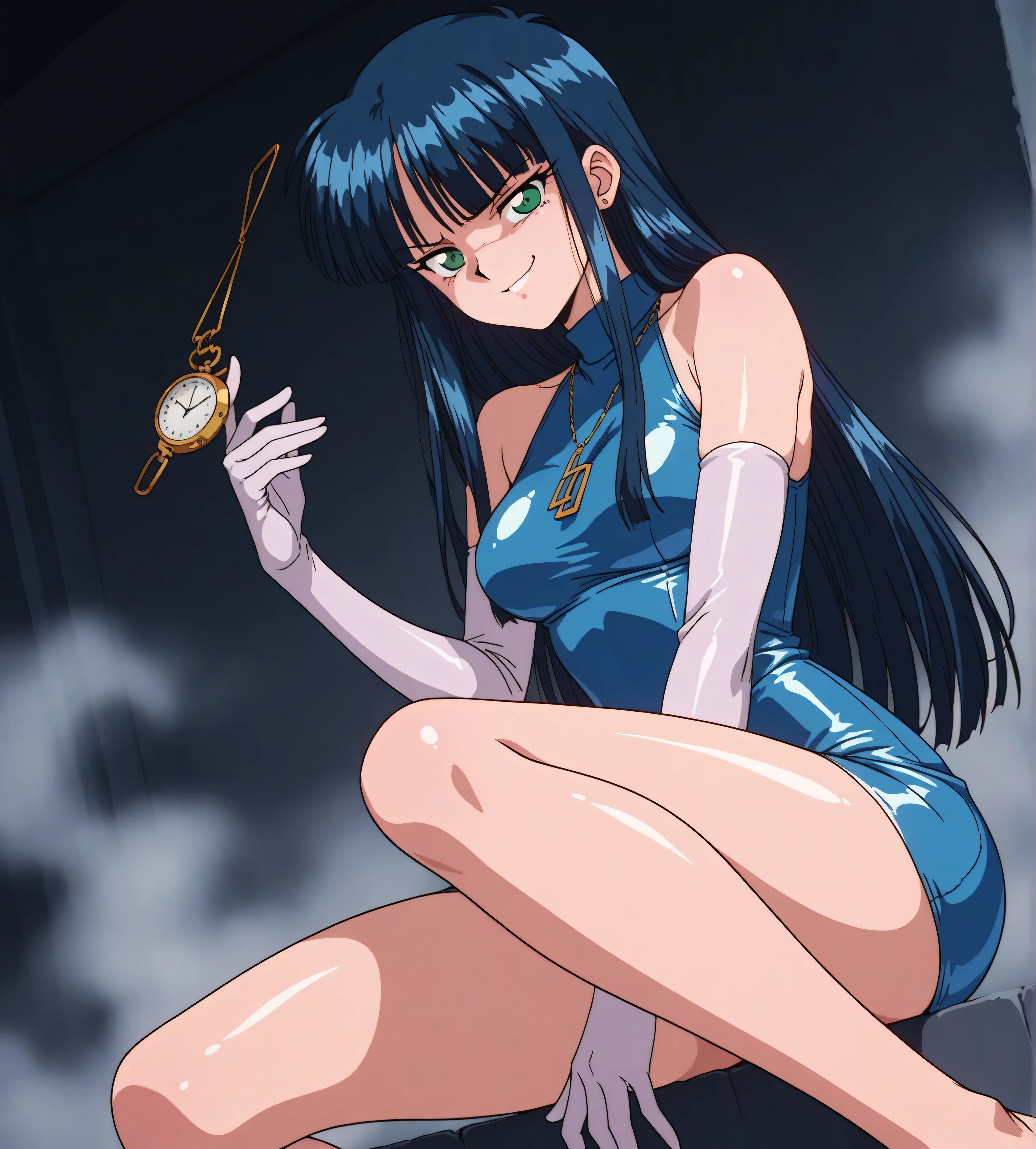 masterpiece, best quality, 1girl, looking at viewer, ultra detailed, <lora:add_detail:0.5>, <lora:Saika_FW:1> , blue hair, blue eyes, long hair, lipstick, (vietnamese dress:1.4), in a bedroom