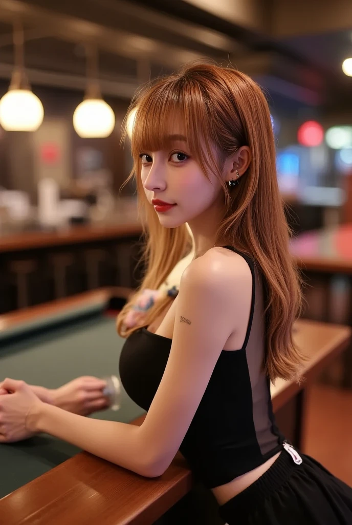 - Tina has a medium build. Has bright colored hair and bright eyes..
- Her fashion style is casual. But still professional.
- At the poker table, She looks calm with a determined expression and expresses determination through her expression..