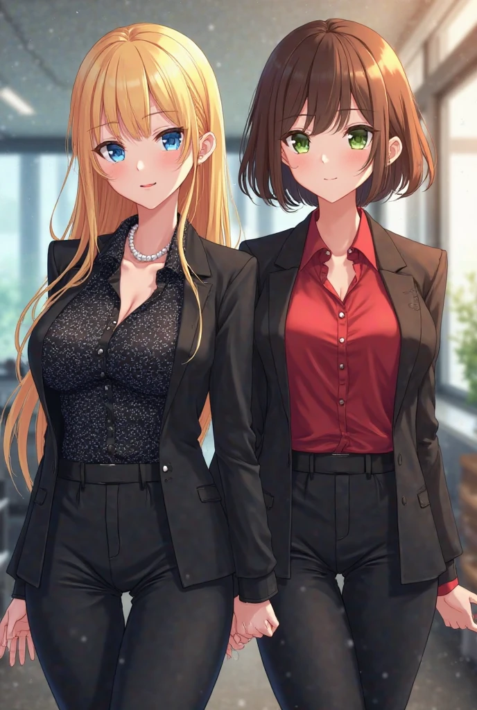 {{，White people}}， View your viewers， Hazel Eyes， Very detailed， Moderate， Brown Hair， Airfield， Stewardess Rove Blazer， Tic， Blue Skirt， pencil skirt high heels， Best Brightness Quality， high quality， Highly detailed anime screenshots， {{{crowed， Multiple Girls， Thousands of sisters, millions of sisters, millions of sisters， clone， Doppelganger， Matching outfits and hairstyles}}}}， Full Body Lesbian