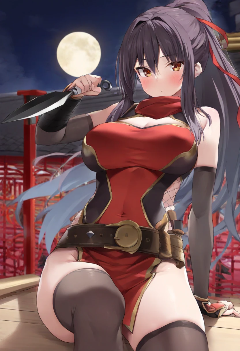 Eyes Wide Open、Shirt torn lengthwise、Torn mini skirt、Unstable thoughts、Desire to dominate, Interpersonal、Sideboob、knife、Hall々Stand with、Heavy breathing、Scream、Lots of sweat