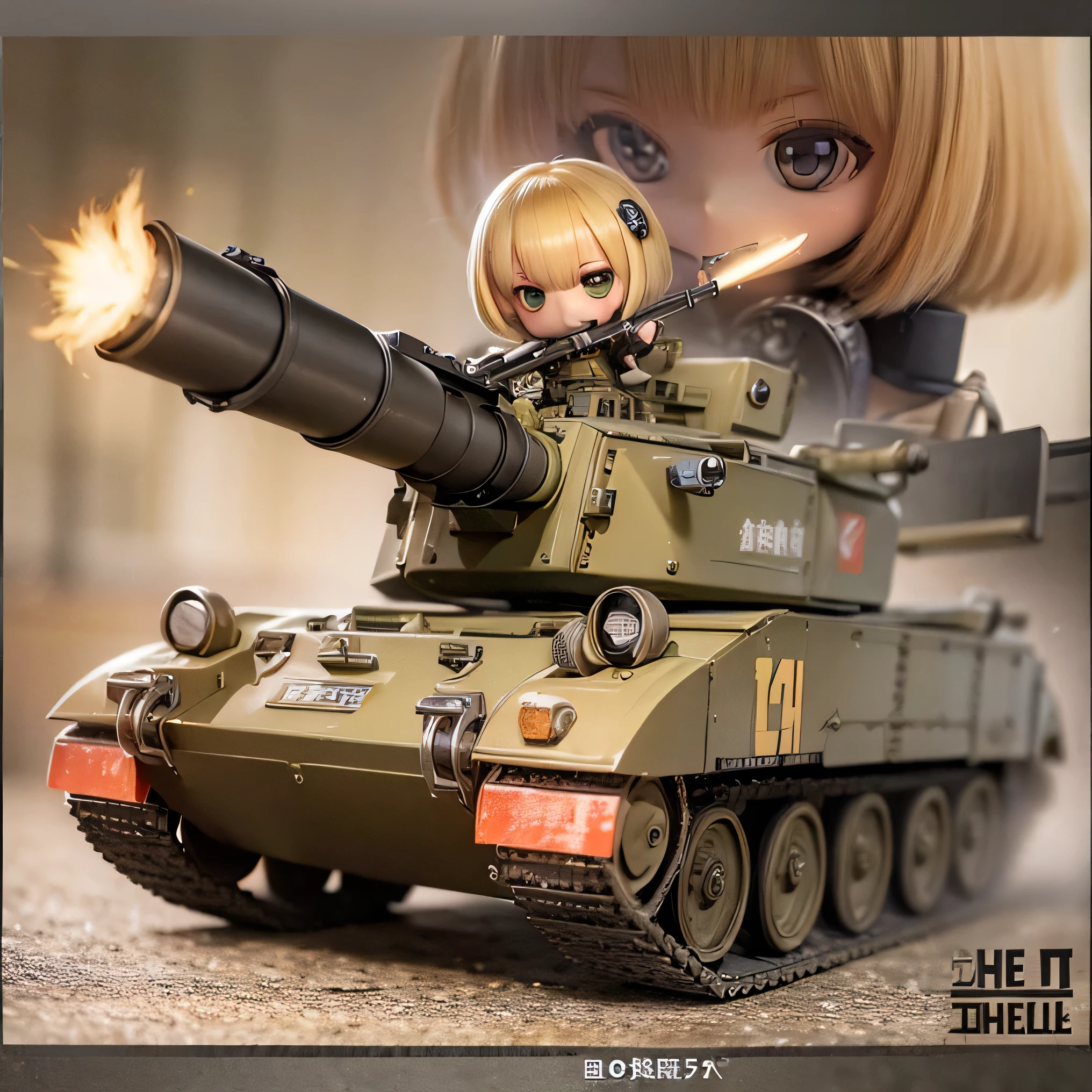 <lora:kemomimi:1>kemomimi, personating, objectification, fox ears,single hair bun,tank,ground vehicleï¼,3D,pvc,masterpiece, best quality, extremely delicate and beautiful, ultra-detailed, 8k, 4k,