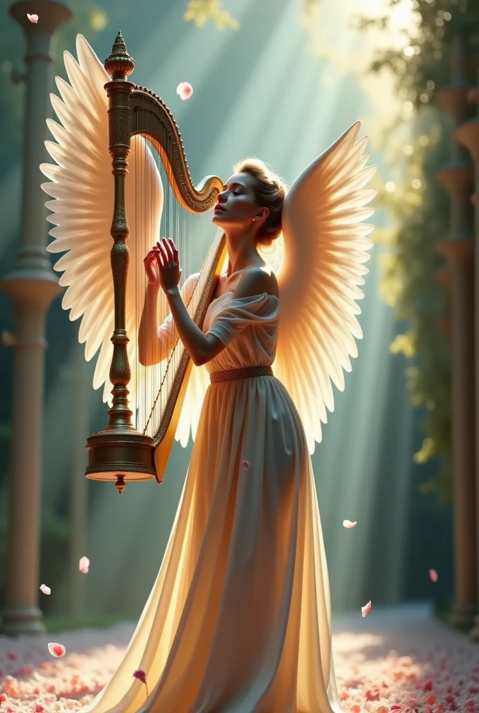 draw a lyre and a harp from the book of psalms