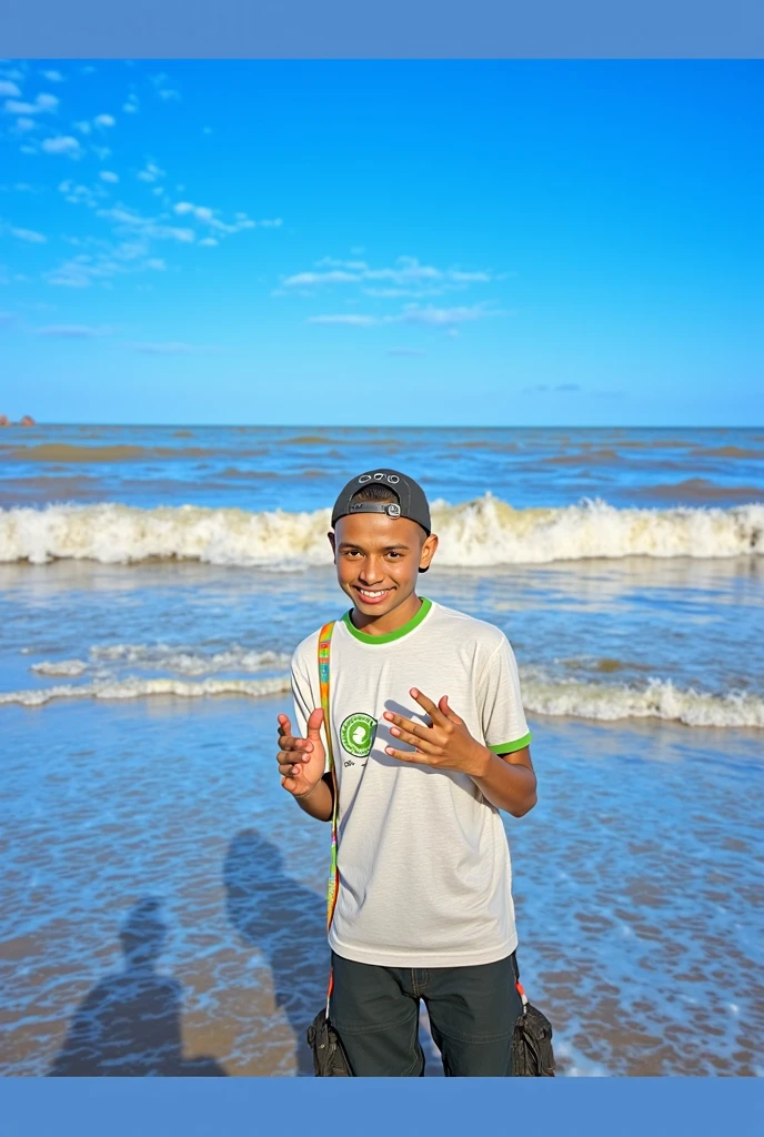 Arafed man standing on the beach with arms crossed, on the beach at sunset, standing on the beach at sunset, standing at the beach, on the beach at sunset, on the beach during sunset, durante o nascer do sol, at the beach on a sunset, posando em uma praia com o oceano, in the sunset, ao nascer do sol, posando na praia, foto de praia