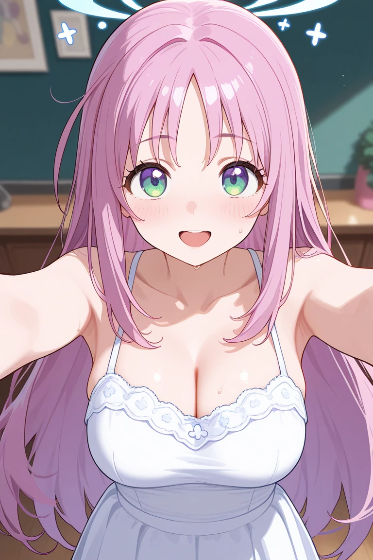 A girl,Long hair, bangs, Orange Hair, Hair between the eyes, (Purple Eyes:1.5), (Big Chest:1.2),
rest clavicle, White shirt, Pleated Skirt, mini skirt, White skirt,Clive Arch,skirt,skirt,nipple,NUDE,protrude,Chest,
rest looking at viewer, whole body,Close your eyes,Close your eyes,
rest indoors, kitchen,
rest (masterpiece:1.2), best quality, high resolution, Unity 8K wallpaper, (illustration:0.8), (Beautiful and delicate eyes:1.6), Extremely detailed face, Perfect lighting, Extremely detailed CG, (Perfect hands, Perfect anatomical structure),