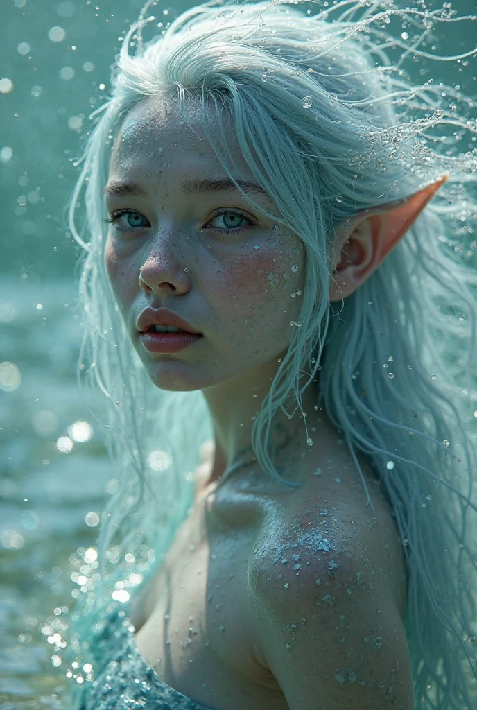 analog film photo, photo of a young drow girl, 18 years-old, drow, elf ears, long pointy ears, ruby red eyes, blue skin, blue complexion, pretty, natural beauty, wearing linen undergarments, posing in a steamy sulfur pool, RAW Photograph, dslr, soft lighting, high quality, film grain, Fujifilm XT3, detailed skin with visible pores, insane details, masterpiece, 8k, 35mm photograph, dslr, faded film, desaturated, grainy, vintage, Kodachrome, Lomography, stained, highly detailed, found footage, close-up shot, elven ears