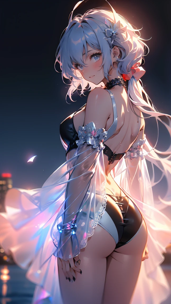 ((Best quality)), ((masterpiece)), (detailed:1.4), 3D, an image of a beautiful cyberpunk female,HDR (High Dynamic Range),Ray Tracing,NVIDIA RTX,Super-Resolution,Unreal 5,Subsurface scattering,PBR Texturing,Post-processing,Anisotropic Filtering,Depth-of-field,Maximum clarity and sharpness,Multi-layered textures,Albeo and Specular maps,Surface shading,Accurate simulation of light-material interaction,Perfect proportions,Octane Render,Two-ton lighting,Wide aperture,Low ISO,White balance,Rule of thirds,8K RAW,long braid on one side,wet panties,Take the floral panties,white panties,can saw a trace on my underwear vagina,Pink floral panties,two leg only, panties is very wet,The panties are so sheer you can see the pussy,(idle),Spread legs,can see the pussy from panties,black stockings,black garter belt,zoom in pussy,very huge breasts,Breasts as big as watermelons,tight legs,big labia majora pussy,Put hand on the genital area where you are wearing underwear,two women,big tits,There was another woman who was naked Another woman was wearing white lingerie with a floral pattern,very big breasts,big clitoris female genitalia, sci-fi shirt,pubic hair,There is a small tattoo above the genitals,Lace patterned panties,The pussy is dark in color,There is a lot of white hair on the pussy,There is sweat on the body,Pulling up panties to show her pussy,white color hair women,(white color panties),lots of white fur,Spread legs,Both hands were tied with handcuffs,Tight underwear,lot of public hair,woman with a cold personality