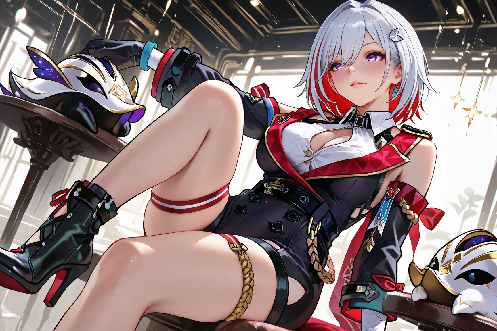 (High resolution, super high resolution: 1.5),Top quality,Ninja, girl, open kimono, sexual trap, Dripping Weak masturbation addicted girl, cock loser, vibrator, dildo, rotor, hip swing, vulgarity,Blush, sweat, oil, dark skin, squirting,Pussy play, cute face,Legs wide open,hands behind,charm