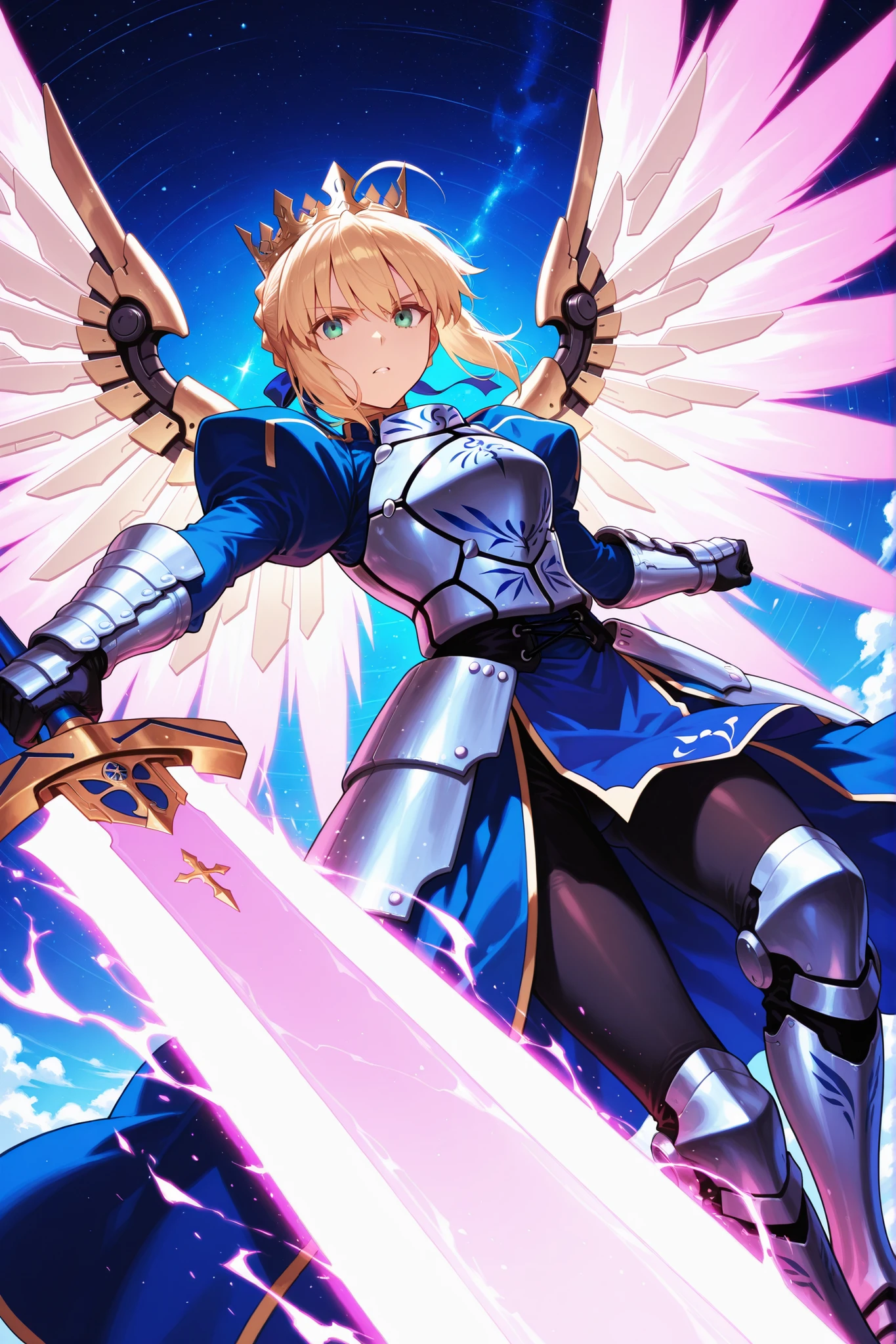 angel wing, (BoMaple angel form:1.1) aniscreen,
cowboy shot solo 1girl by meb, black dress, outdoors blue sky with beautiful cloud,
4K wallpaper, detailed background, intricate detailed