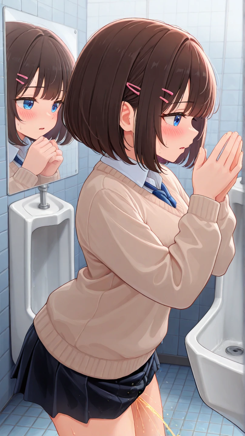 (score_9,score_8_superior,score_7_superior,)Highest quality,2people(綺麗な超爆乳絶頂日本peopleお姉さん,Round eyes,Crying face,Crying,Breast shaking)Completely naked,View Viewer,barefoot,2 feet,Depth of written boundary,Bathroom,(Shota small short penis,Grabbing the ass with both hands, standing doggy style,Satisfied face,Ecstasy face,Hitting hips and vaginal ejaculation),
