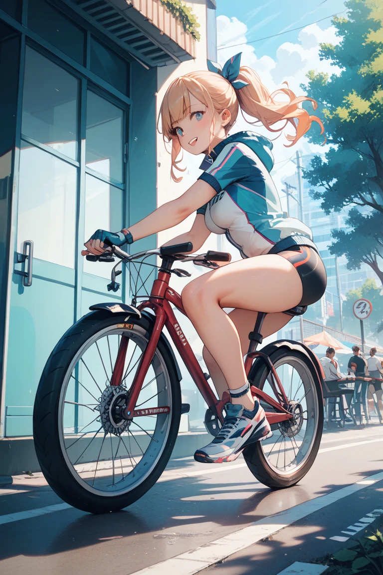 ride a bicycle