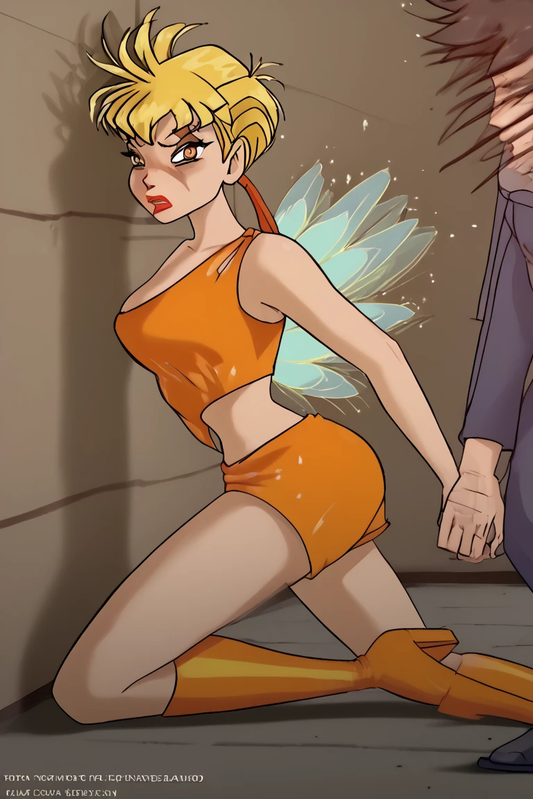 tinkerbell rapidly smoking cigarettes while masturbating, touching pussy, hand on pussy, sucking very hard on cigarette, the cigarette ash is growing very long, very long cigarette asdh, nose exhale, deeply inhaling, lots of cigarette ash, exhaling smoke through nostrils, smoke coming out of nostrils, short green dress, yellow hair, bun,