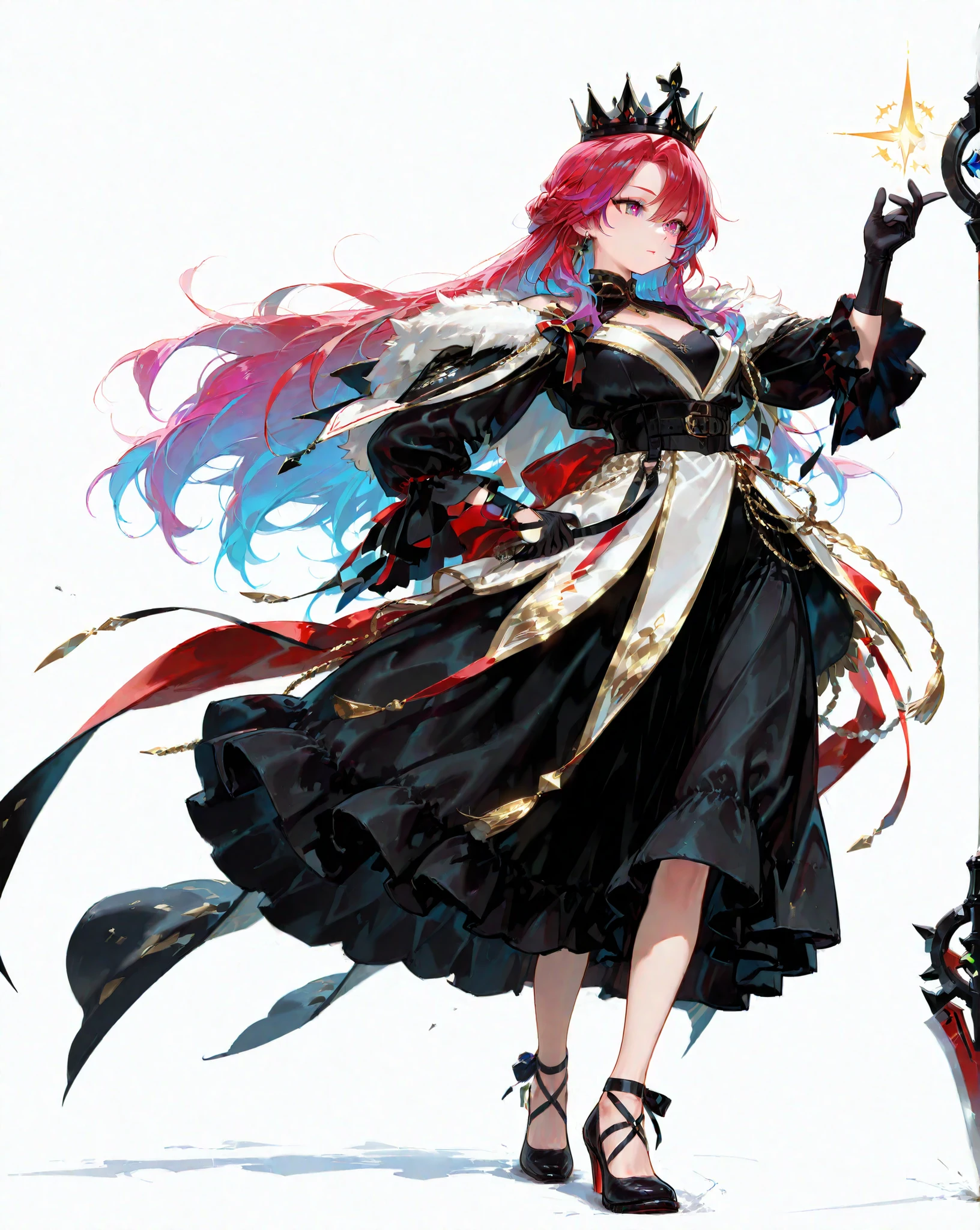 great details、high image quality、simple background、full body、 Hair Color Random 、Always a big weapon、 national costume、Royalty、male