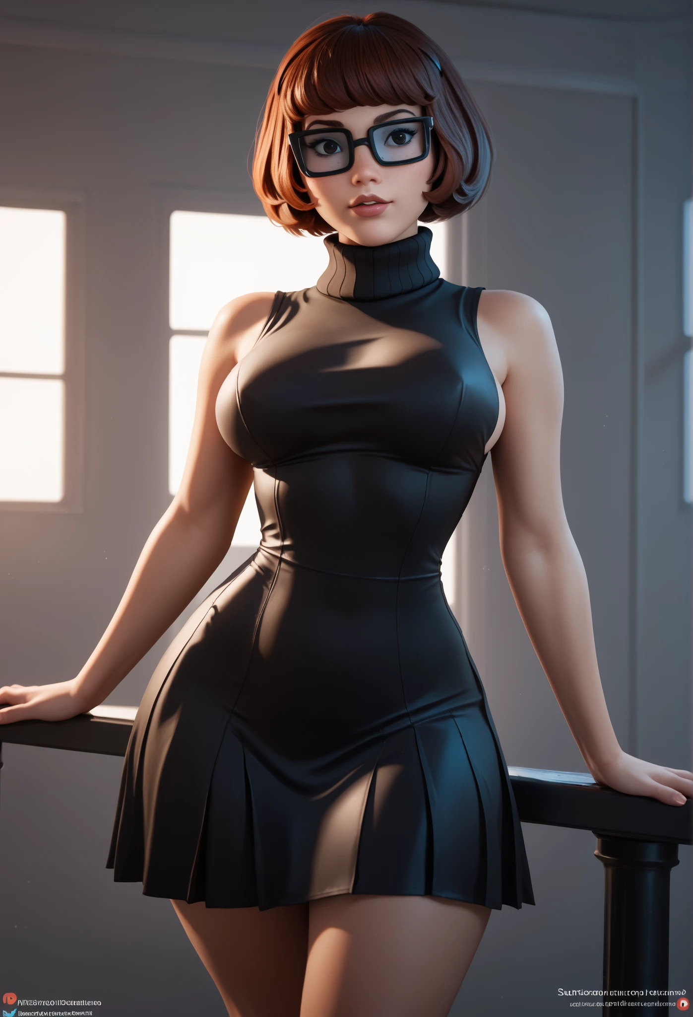 Isabella Merced, pixie_cut hair, choker, catwoman outfit, Instagram pattern pose, confident, huge breasts: 1.3, perfect anatomy, perfect symmetry: 1.2, realistic face: 1.2, perfect face, content, confident, black hair, very detailed and dramatic, Cinematic lighting, Lighting scene, soft lights, tanned skin, black stockings, Professional whole body photo, (Photo 4k:1.1) by (Jeremy Lipking:0.3), (Dittmann Anna:0.3), (Cecile:0.3), (sharp focus:1.3), high detail