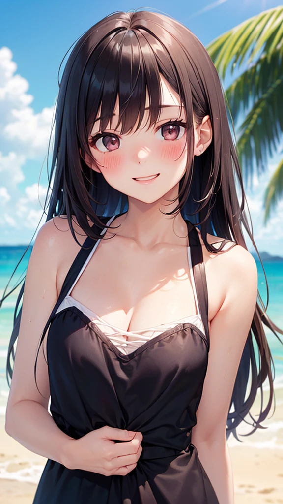 Realistic photos、Pay attention to the cute high school girl's face、bikini