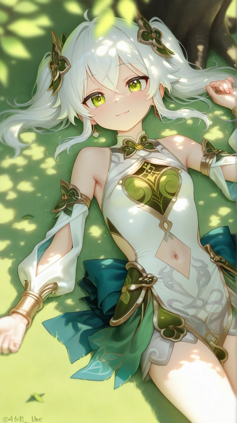 nahida_genshin,cross-shaped pupils,default_dress,green cape,smile,(upper body:1.3), (((raise ASS:1.3))),(ass focus,from behind:1.3),(looking back,all fours:1.3),(cameltoe:1.3), masterpiece,Noise Reduction,perfect anatomy,high resolution, ultra-detailed,game cg,dutch angle ,beautiful detailed eyes,visualart,five fingers, perfect hands, perfect lighting