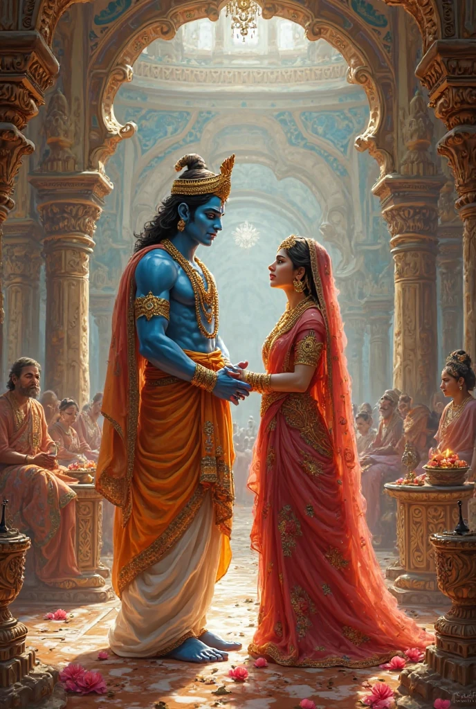 krishna helping drapudi as food in akahayapatiram show inly one empty vessel got over in mahabharat by eating a piece of rice and full the stomach of sainsts