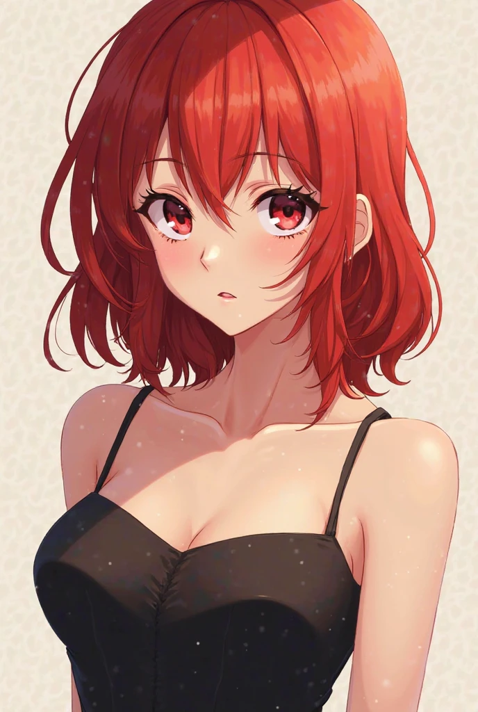 Red Hair Bob、And draw a naked, horny girl with red eyes