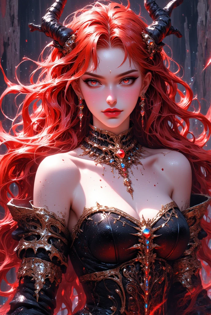 urgent, colorful environment, representing the passing of time with each month revealing a different, alluring expression. Her crown is made of intricate, gold gears and her scepter, a long, ornate quill, symbolizing the power to record and mark the passing moments.
Harley Quinn: A vibrant, chaotic image of the iconic Harley Quinn wearing her classic red and black jester suit, accessorized with a baseball bat and mallet. Her long, wild, red hair frames her mischievous face, full of expression and laughter. The background is filled with anarchy and chaos, embodying her unpredictable nature.
, grande c