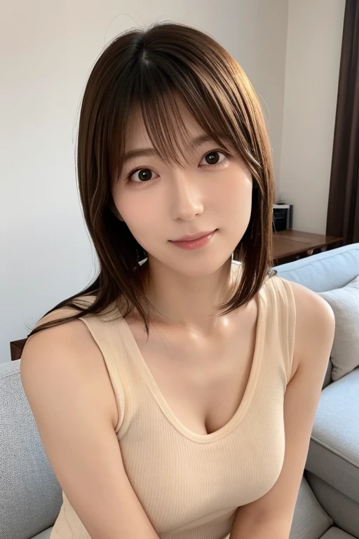 (masterpiece, best quality, one milf), ((portrait:1.5)), makeup:1.2, elegant white underwears,seductive expression, touch own chest, black background