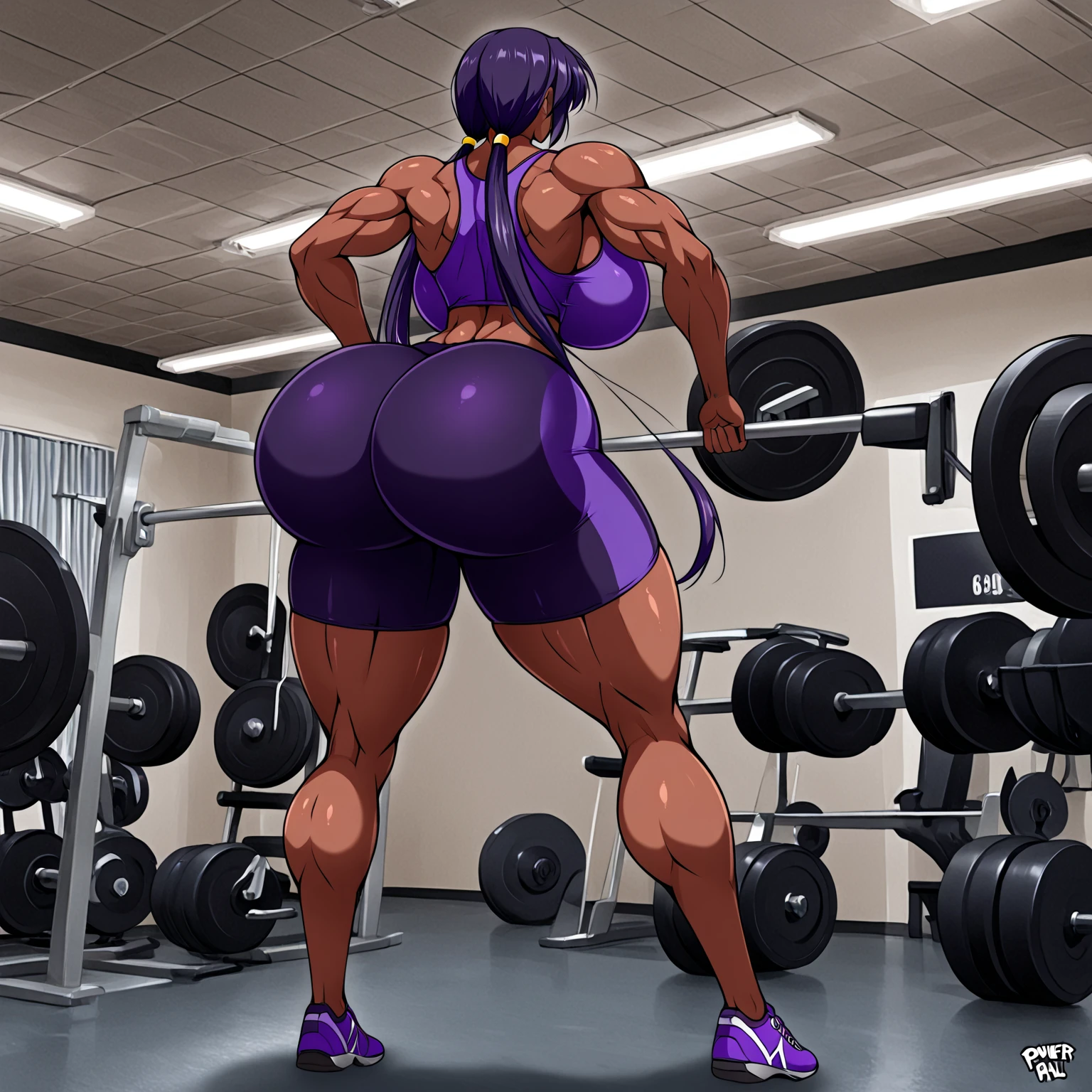 (by darkgem, by boosterpang, by duase, by BNG), solo focus, 1boy, male, lion boy, cute, girly, femboy, short boy, looking at viewer, smiling, happy, large muscular body, (hyper hips:1.3), (huge bulge:1.1), bulgeJ8, long hair, detailed eyes, lust, masterpiece, best quality, lycra shorts, white tank top, pink sneakers, standing upright, photorealistic, hyperrealistic, ultradetailed, detailed background, photo background, digital drawing (artwork), girly, bedroom eyes, (aerobics class), indoors, looking at viewer, stretching, hands behind head, (tail),